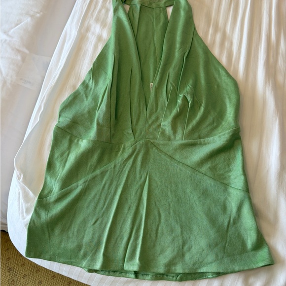 Yigal Azrouel Tops - Yigal Azrouel Green Halter Camisole